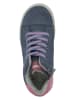 lamino Leren sneakers donkerblauw/roze