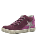 lamino Leren sneakers paars