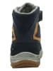 lamino Leder-Winterboots in Dunkelblau