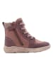 lamino Leren sneakers lichtroze