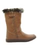 lamino Leder-Boots in Hellbraun