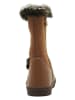 lamino Leder-Boots in Hellbraun