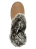 lamino Leder-Boots in Hellbraun