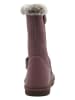lamino Leder-Boots in Lila