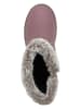 lamino Leder-Boots in Lila