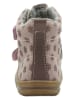 lamino Leder-Boots in Lila/ Grau