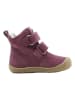 lamino Leder-Boots in Lila