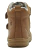 lamino Leder-Boots in Hellbraun