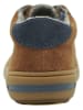 lamino Leren sneakers lichtbruin