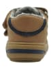 lamino Leren sneakers lichtbruin