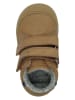lamino Leren sneakers lichtbruin