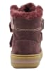 lamino Leder-Boots in Lila