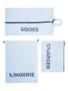 Puccini 6er-Set: Reiseorganizer in Weiß/ Blau