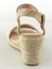 Bellucci Sleehaksandalen wit/bruin