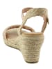 Bellucci Keilsandaletten in Rosa/ Gold