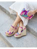 Bellucci Sleehaksandalen paars
