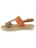Belucci Sandalen in Orange/ Hellbraun