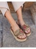 Bellucci Slippers meerkleurig/goudkleurig
