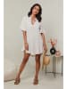 Le Monde du Lin Leinen-Kleid in Creme