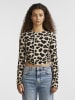 Pieces Longsleeve in Beige/ Braun