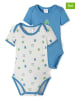 Schiesser 2er-Set: Bodys in Blau/ Weiß