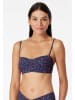 Schiesser Bikinitop donkerblauw/rood