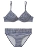 Schiesser Bikini donkerblauw/wit