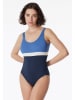 Schiesser Badpak donkerblauw/blauw