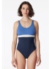 Schiesser Badpak donkerblauw/blauw