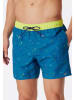 Schiesser Zwemshort blauw/groen