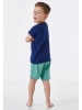 Schiesser Pyjama blauw/mintgroen