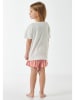 Schiesser Pyjama in Weiß/ Rosa