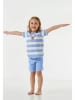 Schiesser Pyjama donkerblauw/wit