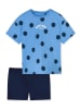 Schiesser Pyjama blauw/donkerblauw