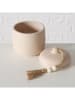 Boltze Voorraadpot "Chimera" crème - (H)13 cm