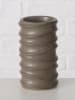 Boltze 3-delige set: kaarshouders "Nylan" wit/crème/bruin - (H)10 cm