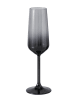 Boltze Sektglas "Malinio" in Grau - (H)22.5 cm