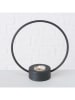 Boltze 3-delige set: theelichthouders "Rumba" zwart - (H)20 cm