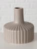 Boltze 2-delige set: vazen "Libelly" beige/crème - (H)11 x Ø 10,5 cm