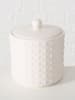 Boltze 2-delige set: voorraadpotten "Marana" lichtroze/geel - (H)12 cm