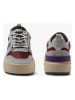 Lacoste Skórzane sneakersy w kolorze szaro-czerwonym
