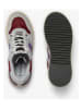 Lacoste Skórzane sneakersy w kolorze szaro-czerwonym