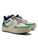 Lacoste Leren sneakers crème/groen