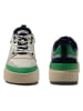 Lacoste Leren sneakers crème/groen