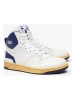 Lacoste Leder-Sneakers in Weiß/ Dunkelblau
