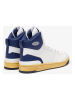 Lacoste Leder-Sneakers in Weiß/ Dunkelblau