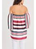 Milan Kiss Blouse wit/rood