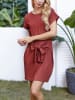 Milan Kiss Kleid in Bordeaux