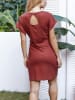 Milan Kiss Kleid in Bordeaux