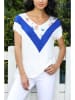 Milan Kiss Shirt wit/blauw